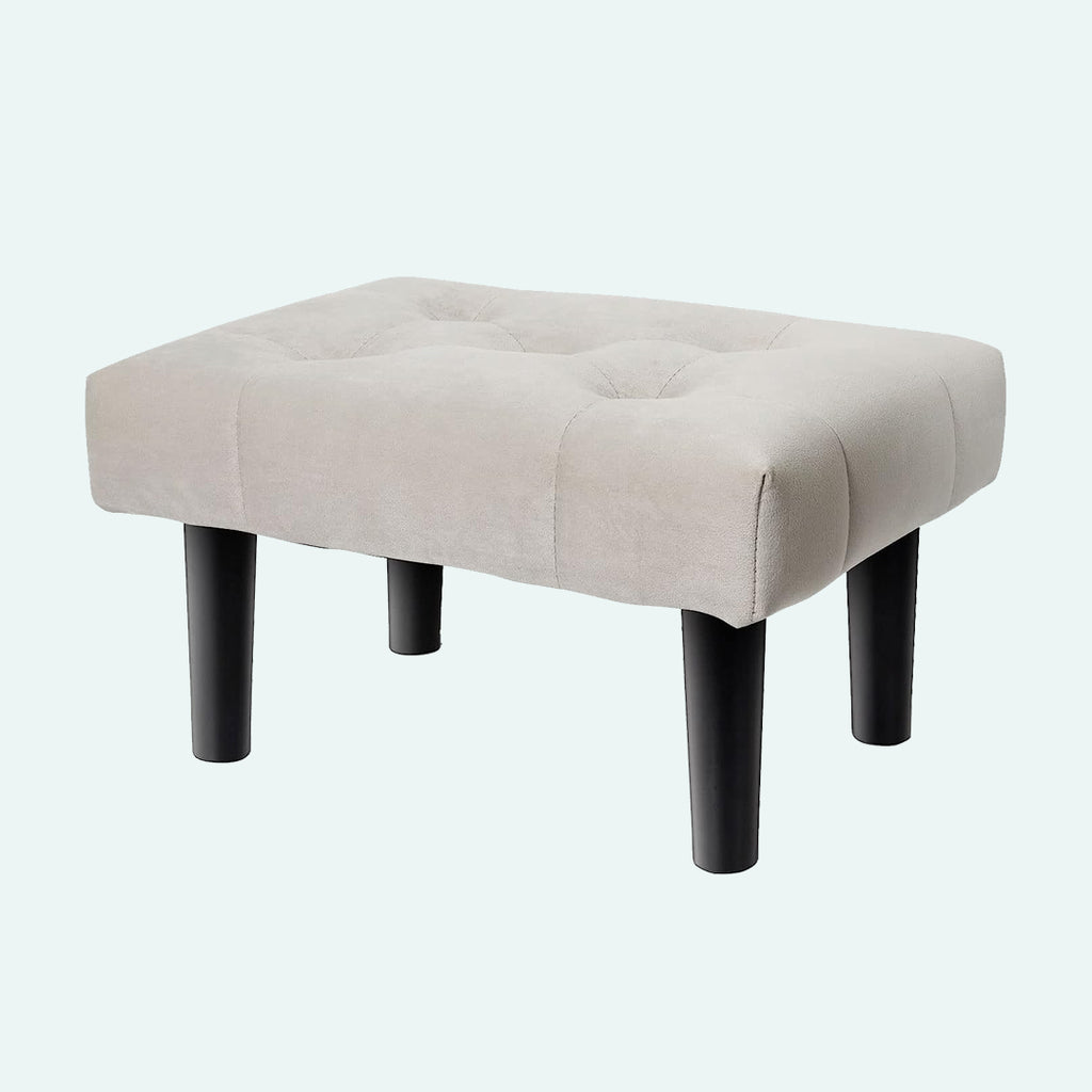 Sofa Stool Desk Foot Rest Velvet Ottoman Soft Velvet Pouffe