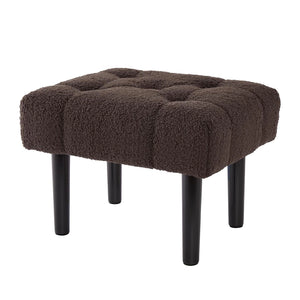 HOUCHICS Fur Padded Foot Stool Ottoman