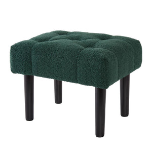 HOUCHICS Fur Padded Foot Stool Ottoman