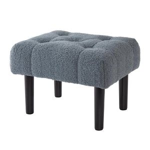 HOUCHICS Fur Padded Foot Stool Ottoman