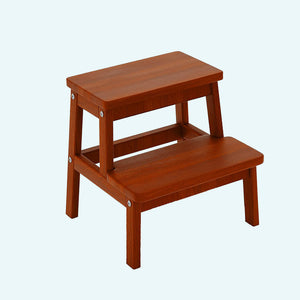 2-Step Stool For Toddlers & Kids (Walnut)