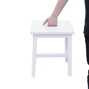 Wood Counter Stool (White)