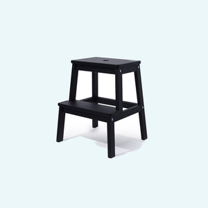 Adults Wooden Step Stool (Black)