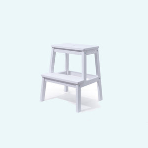 Adults Wooden Step Stool (White)