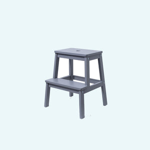 Adults Wooden Step Stool (Gray)