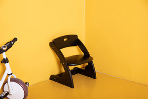Toddler & Kids Wooden Chair (Black)