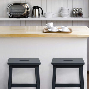 Wood Counter Stool (Black)