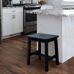 Wood Counter Stool (Black)